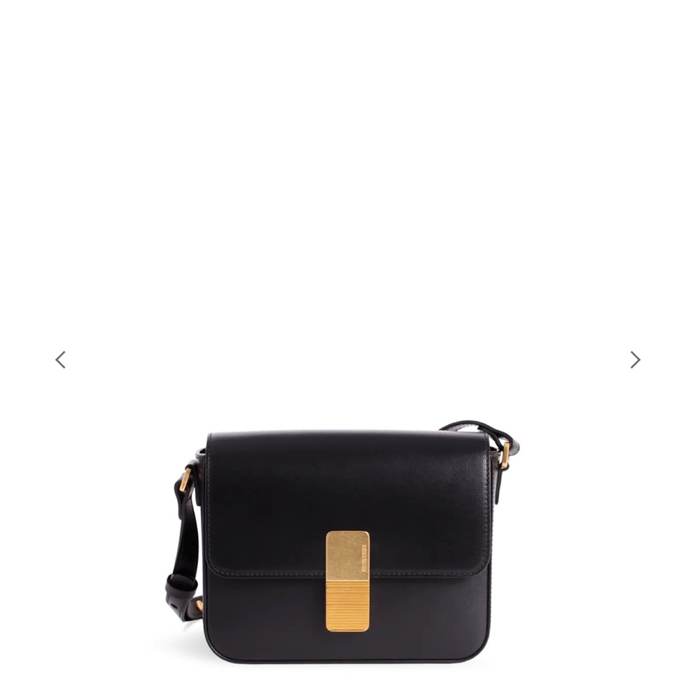 ATELIERS AUGUSTE MINI MONCEAU GOLD EDITION BLACK BOX LEATHER CROSSBODY